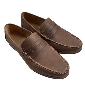 NWOB Nisolo Men's Leather Leo Loafer in Tabacco Tan Sz 10